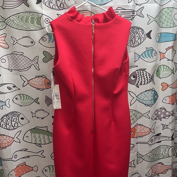 Calvin Klein Cocktail Dress Hot Pink Size 12 NWT - Picture 5 of 7